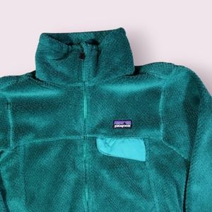 Vintage Patagonia Sweater Womens Extra Small Re-Tool Jacket Zip Up Fleece Teal